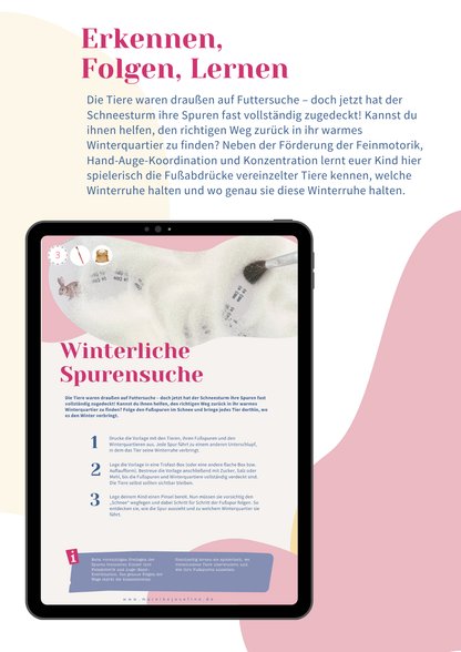 Winterfreuden: Dein Vorlagen E-Book mit 29 winterlichen Spielideen