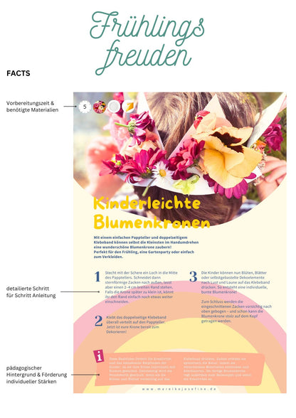Frühlingsfreuden: 40 kunterbunte Spiel- und Bastelideen zum Thema Frühling & Ostern