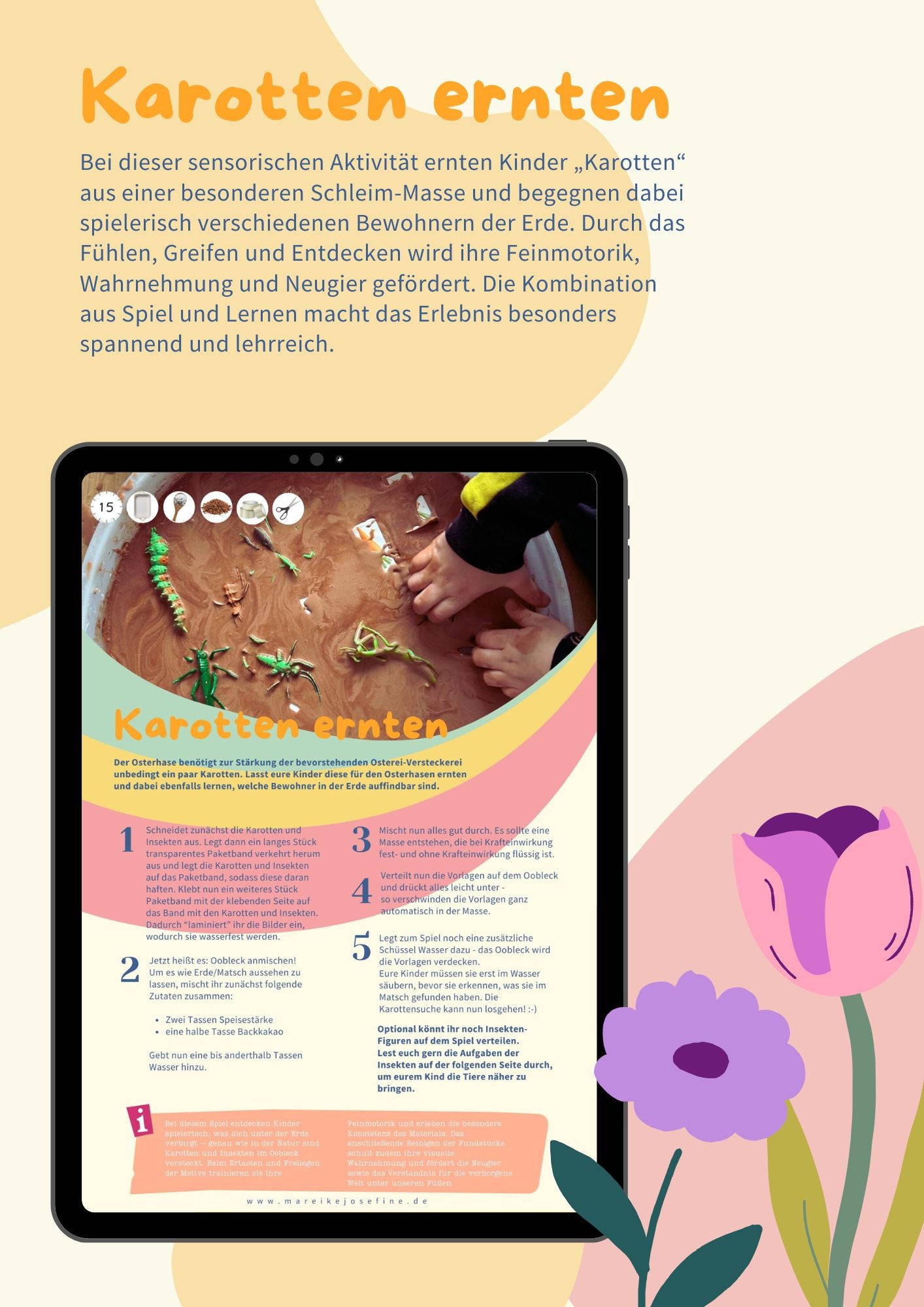 Frühlingsfreuden: 40 kunterbunte Spiel- und Bastelideen zum Thema Frühling & Ostern