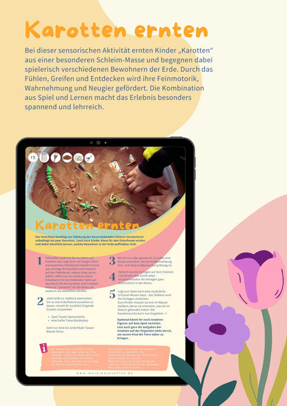 Frühlingsfreuden: 40 kunterbunte Spiel- und Bastelideen zum Thema Frühling & Ostern